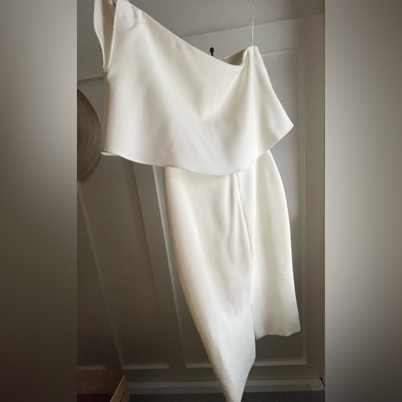 White Driggs Strapless Dress by LIKELY - Picture 4 of 5